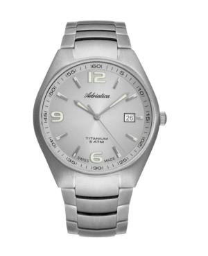 Mężczyźni Classic Analog Szwajcar kwarcowy Zegarek ADRIATICA Kolor srebrny Wybierz A1069.4157Q