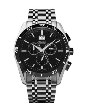 Men Classic Analog Swiss Quartz Watch Chronograph ADRIATICA Schwarz Dial 45mm A8202.Y114CH