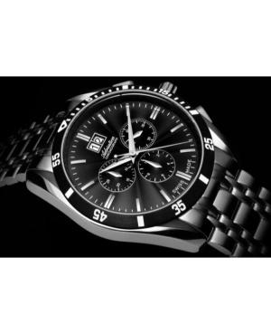 Men Classic Analog Swiss Quartz Watch Chronograph ADRIATICA Schwarz Dial 45mm A8202.Y114CH image 2