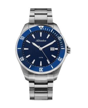 Men Classic Analog Swiss Quartz Watch ADRIATICA Blau Dial 45mm A1139.5115Q