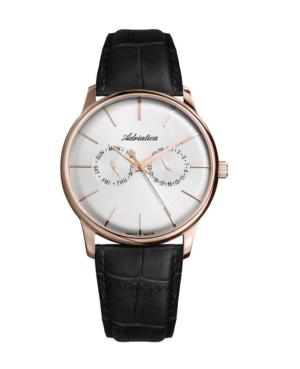 Men Classic Analog Swiss Quartz Watch ADRIATICA Silver Dial 40mm A8243.9213QF