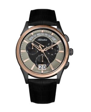 Mężczyźni Classic Analog Szwajcar kwarcowy Zegarek Chronograf ADRIATICA Czarny Wybierz A1193.K214CH
