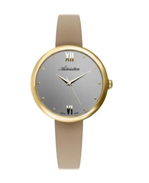 Women Classic Analog Swiss Quartz Watch ADRIATICA Silver color Dial A3632.1V87Q
