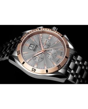 Men Classic Analog Swiss Quartz Watch Chronograph ADRIATICA Silver color Dial 45mm A8202.R117CH image 2