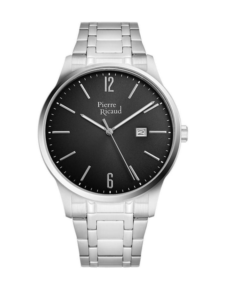 Men Classic Analog Quartz Watch PIERRE RICAUD Schwarz Dial 42mm P97241.5156Q