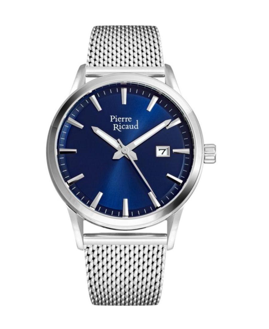 Mężczyźni Classic Analog kwarcowy Zegarek PIERRE RICAUD Niebieska Wybierz 42mm P97201.5115Q