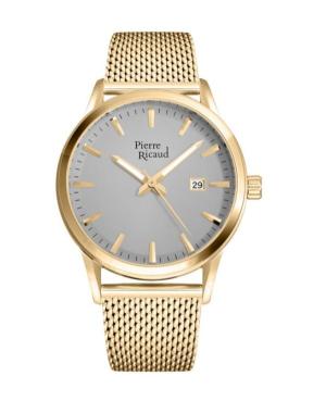Mężczyźni Classic Analog kwarcowy Zegarek PIERRE RICAUD Kolor srebrny Wybierz 42mm P97201.1117Q