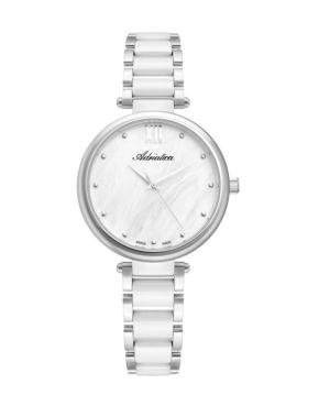 Kobiety Classic Analog Szwajcar kwarcowy Zegarek ADRIATICA Biały Wybierz A3705.C18FQ