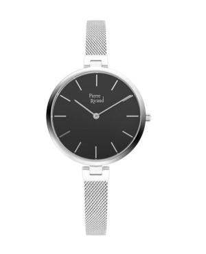 Женские Классические Аналоговые Кварцевые Часы PIERRE RICAUD Черный Циферблат 32mm P22061.5114Q