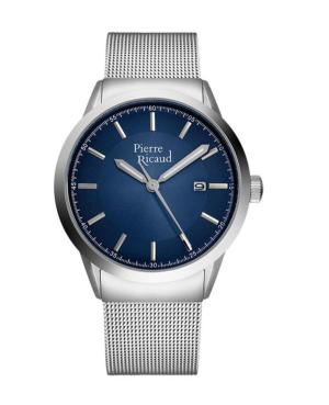 Mężczyźni Classic Analog kwarcowy Zegarek PIERRE RICAUD Niebieska Wybierz 42mm P97250.5115Q