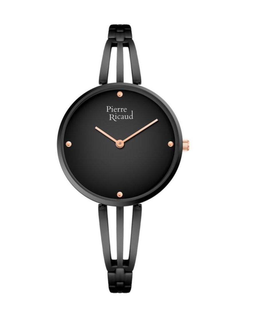Women Classic Analog Quartz Watch PIERRE RICAUD Schwarz Dial 34mm P22091.B1R4Q