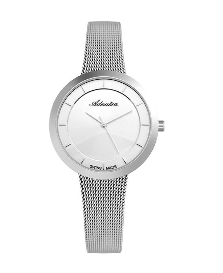 Moteriškas Classic Analog Swiss Kvarcinis Watch ADRIATICA Sidabras Dial 35mm A3499.5113Q