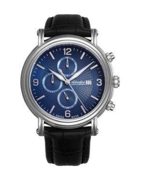 Men Classic Analog Swiss Quartz Watch Chronograph ADRIATICA Blue Dial A1194.5255CH
