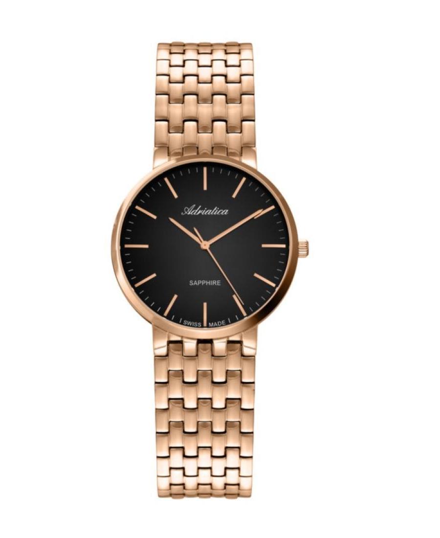 Women Classic Analog Swiss Quartz Watch ADRIATICA Černá Dial 32.1mm A3181.9116Q