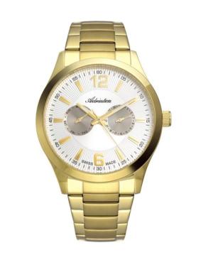 Men Classic Analog Swiss Quartz Watch ADRIATICA Silver Dial 40mm A8257.1153QF