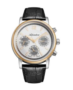 Mężczyźni Classic Analog Szwajcar kwarcowy Zegarek ADRIATICA Srebrna Wybierz A8275.2253QF