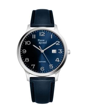 Men Classic Analog Quartz Watch PIERRE RICAUD Blau Dial 40mm P91028.5N25Q