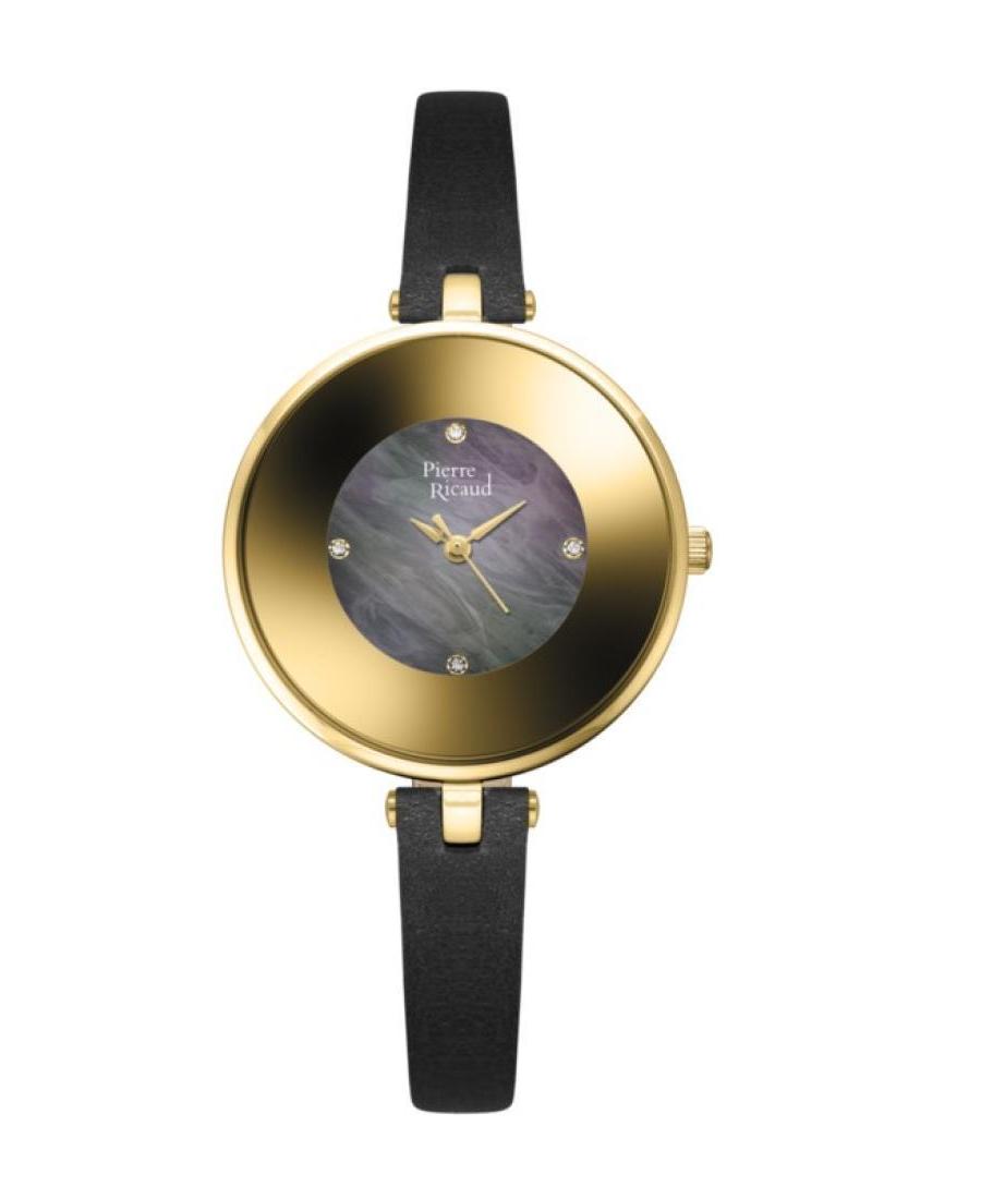 Moteriškas Classic Analog Kvarcinis Watch PIERRE RICAUD Juodas Dial 34mm P22046.124MQ