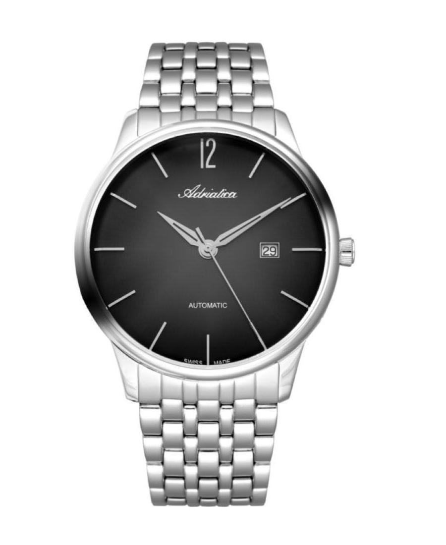 Mężczyźni Classic Analog Szwajcar automatyczny Zegarek ADRIATICA Czarny Wybierz A8269.5154A
