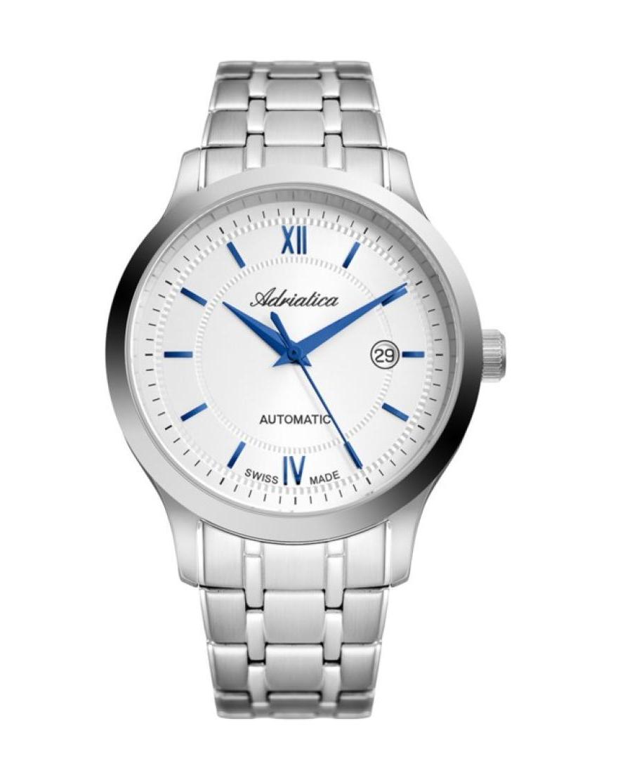 Mężczyźni Classic Analog Szwajcar automatyczny Zegarek ADRIATICA Srebrna Wybierz A8276.51B3A