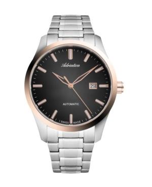 Men Classic Analog Swiss Automatic Watch ADRIATICA Černá Dial 24mm A8277.R114A
