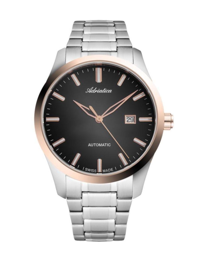Mężczyźni Classic Analog Szwajcar automatyczny Zegarek ADRIATICA Czarny Wybierz A8277.R114A