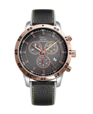 Men Classic Analog Watch Chronograph PIERRE RICAUD Silver color Dial 45mm P60033.R217CH