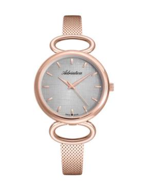 Women Classic Analog Swiss Quartz Watch ADRIATICA Silver color Dial 34mm A3708.9117Q