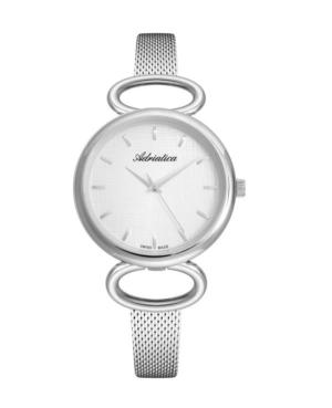 Women Classic Analog Swiss Quartz Watch ADRIATICA Silver Dial 34mm A3708.5113Q