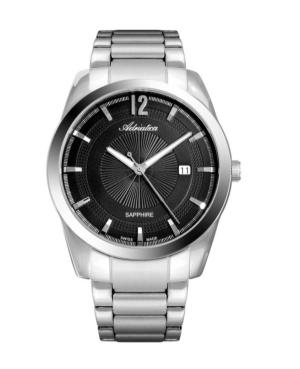 Men Classic Analog Klasické Swiss Quartz Watch ADRIATICA Černá Dial 45mm A8301.5154Q