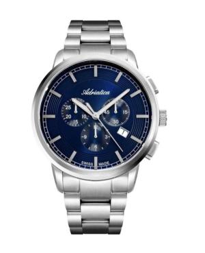 Mężczyźni Classic Analog Szwajcar kwarcowy Zegarek Chronograf ADRIATICA Niebieska Wybierz A8307.5115CH