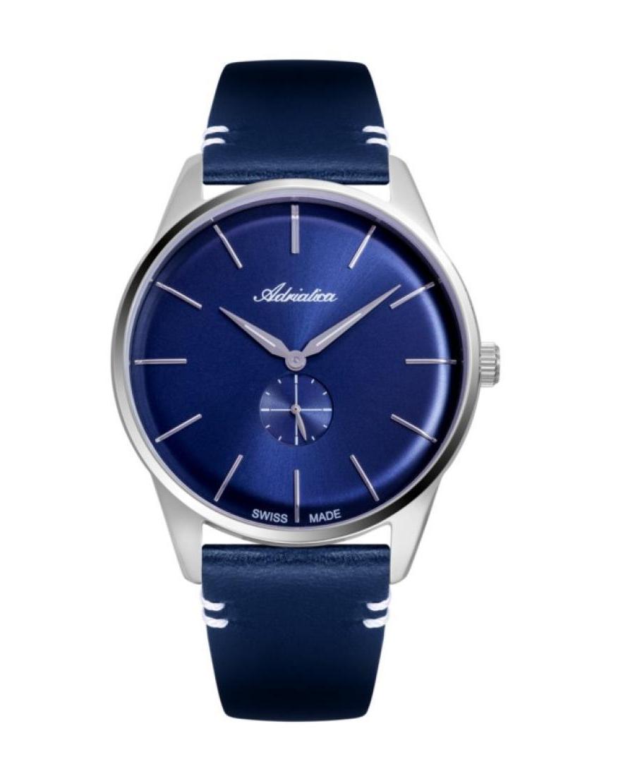 Men Classic Analog Swiss Quartz Watch ADRIATICA Blau Dial 40mm A8264.5215Q