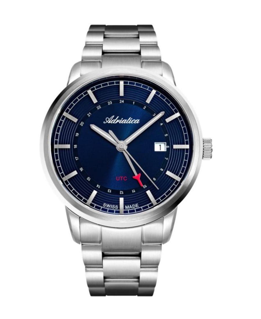 Men Classic Analog Swiss Quartz Watch ADRIATICA Modrá Dial 24mm A8307.5115Q