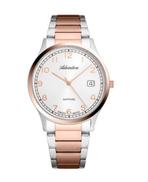 Mężczyźni Classic Analog Szwajcar kwarcowy Zegarek ADRIATICA Srebrna Wybierz A1292.R123Q