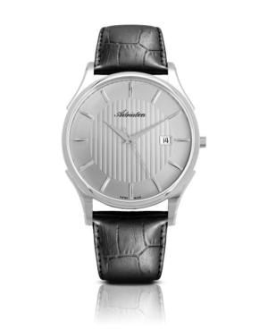 Men Classic Analog Swiss Quartz Watch ADRIATICA Silver color Dial 41mm A1246.5217Q