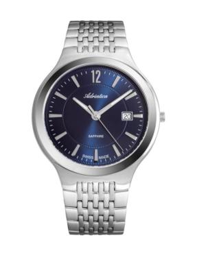 Men Classic Analog Klasické Swiss Quartz Watch ADRIATICA Modrá Dial 42mm A8296.5155Q image 1