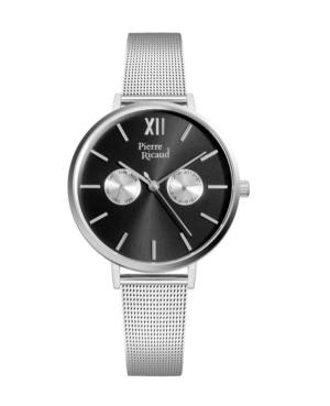 Women Classic Analog Quartz Watch PIERRE RICAUD Schwarz Dial 36mm P22110.5164QF