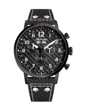 Mężczyźni Classic Analog Szwajcar Zegarek Chronograf ADRIATICA Czarny Wybierz A8308.B224CH