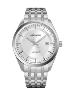 Mężczyźni Classic Analog Szwajcar automatyczny Zegarek ADRIATICA Srebrna Wybierz A8309.5113A