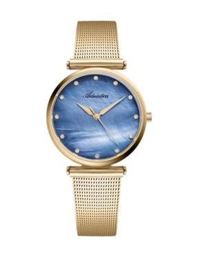 Women Classic Analog Swiss Quartz Watch ADRIATICA Silver color Dial 35mm A3712.114ZQ/T