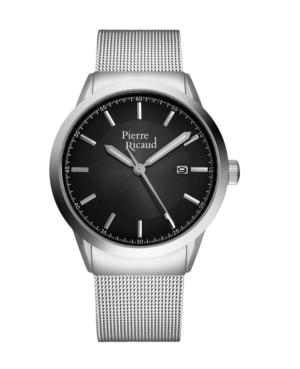 Men Classic Analog Quartz Watch PIERRE RICAUD Černá Dial 42mm P97250.5114Q