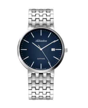 Men Classic Analog Swiss Quartz Watch ADRIATICA Blau Dial 40mm A1281.5115Q