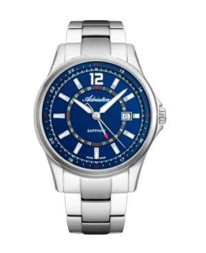 Men Classic Analog Swiss Quartz Watch ADRIATICA Modrá Dial 42mm A8325.5155Q