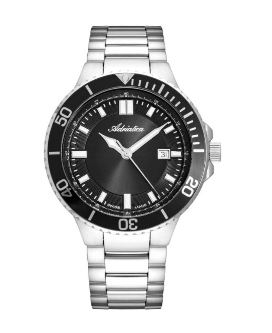 Mężczyźni Classic Analog Szwajcar kwarcowy Zegarek ADRIATICA Czarny Wybierz A8317.5114Q