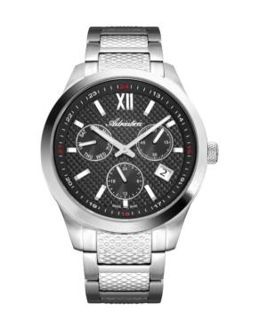 Men Classic Analog Swiss Quartz Watch ADRIATICA Silver color Dial 45mm A8324.5167QF