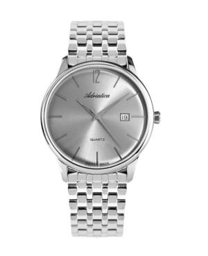 Mężczyźni Classic Analog Szwajcar kwarcowy Zegarek ADRIATICA Kolor srebrny Wybierz A8254.5157Q