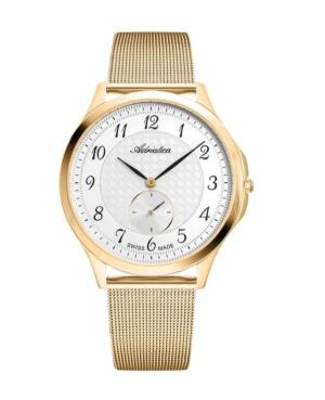 Mężczyźni Classic Analog Szwajcar kwarcowy Zegarek ADRIATICA Srebrna Wybierz A8241.1123Q