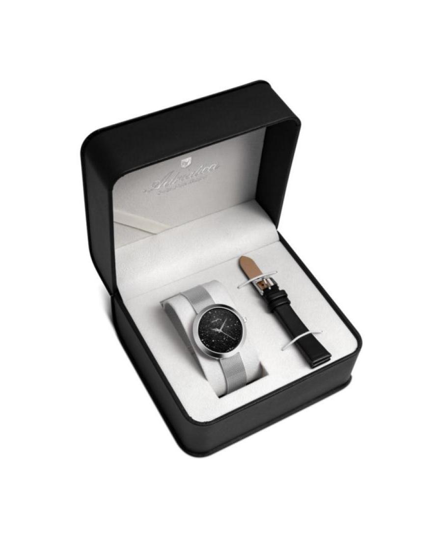 Women Classic Analog Swiss Quartz Watch ADRIATICA Černá Dial 37mm A3646.5114QBL - SET