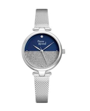Kobiety Classic Analog kwarcowy Zegarek PIERRE RICAUD Niebieska Wybierz 30mm P23000.5145Q