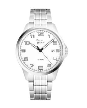 Mężczyźni Classic Analog kwarcowy Zegarek PIERRE RICAUD Srebrna Wybierz P60042.5123Q